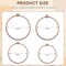 4 Pcs Round Embroidery Hoops Set-Decorative Cross Stitch Hoop Ring (4 Different Size)